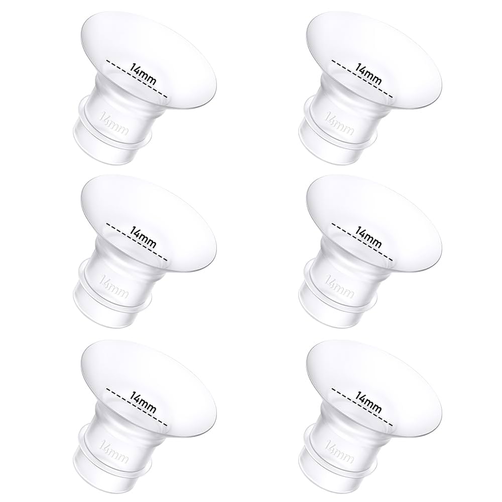 mamo　0124 Amazon.com : 6Pcs Breast Pump Flange Insert 14mm Compatible